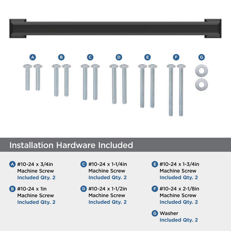 Matte Black 13-Inch Modern Appliance Pull with Mounting Hardware