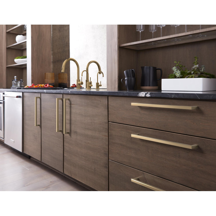 Champagne Bronze 12" Modern Matte Appliance Pull