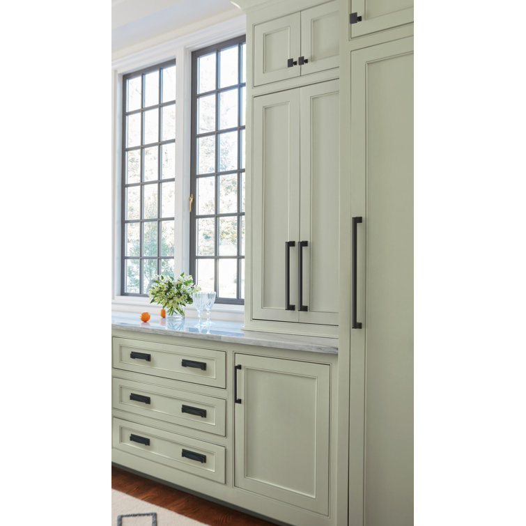 Matte Black 13-Inch Modern Appliance Pull with Mounting Hardware