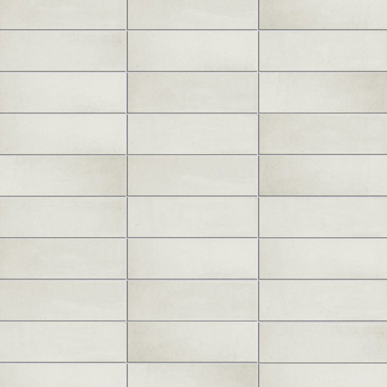 Coco Cloud White Matte Porcelain Subway Floor and Wall Tile