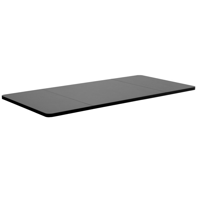 59-Inch Black Particle Board Sit-Stand Desk Top