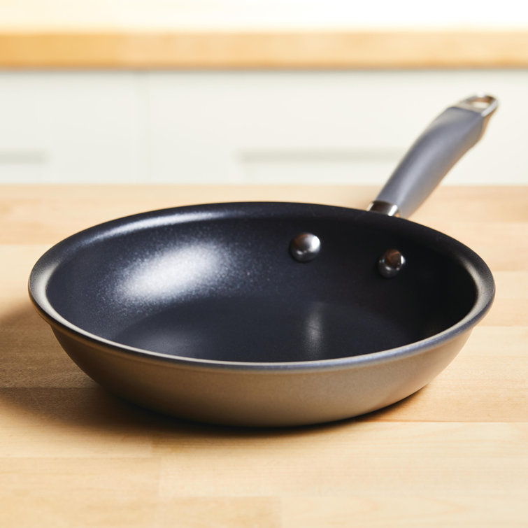 8.5-Inch Gray Aluminum Nonstick Frying Pan with Ceramic Coating