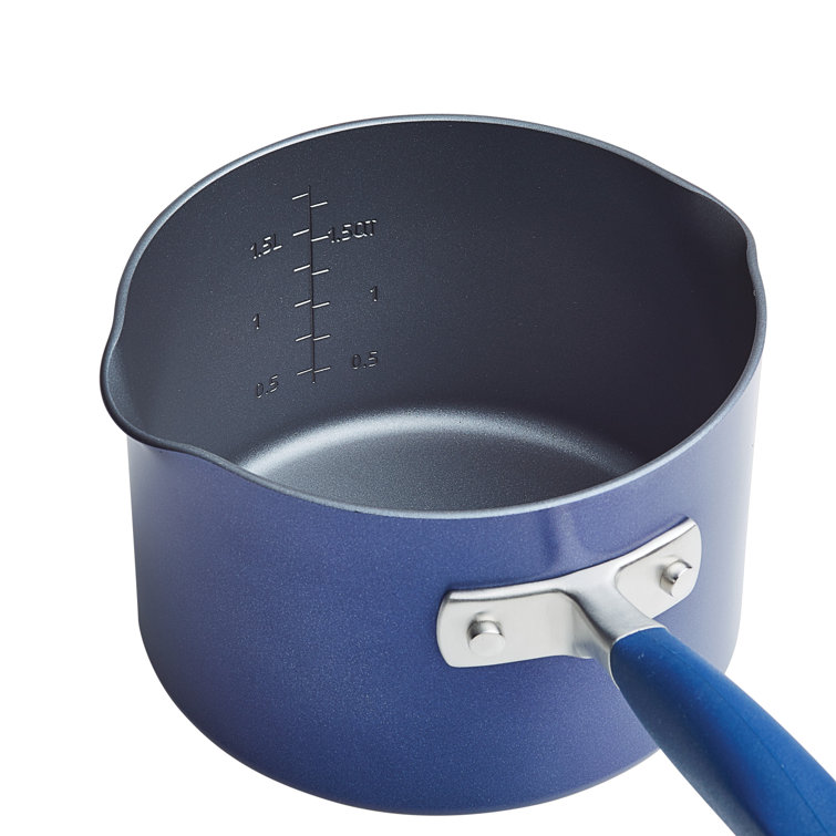 Anolon Anolon Advanced Home Hard Anodized Nonstick Saucepan With Straining Lid, 2 Quart