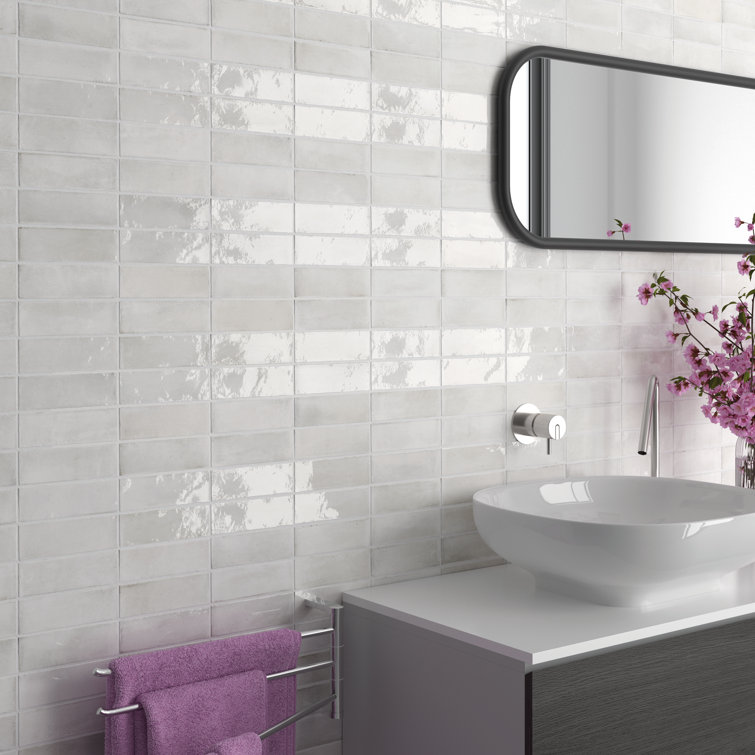 Coco Cloud White Matte Porcelain Subway Floor and Wall Tile