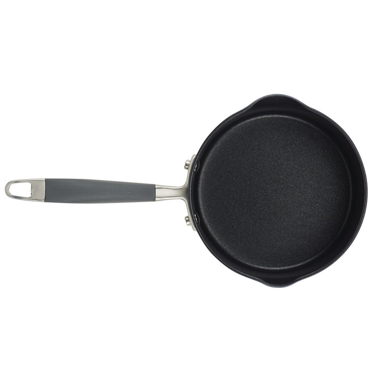 Moonstone Aluminum Nonstick Saucier with Pour Spout and Lid, 2 Quart