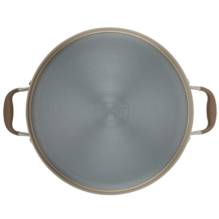 Bronze Hard-Anodized Aluminum 7.5-Quart Nonstick Stockpot with Lid