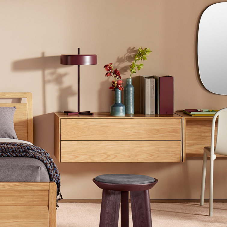 White Powder-Coated Metal LED Table Lamp