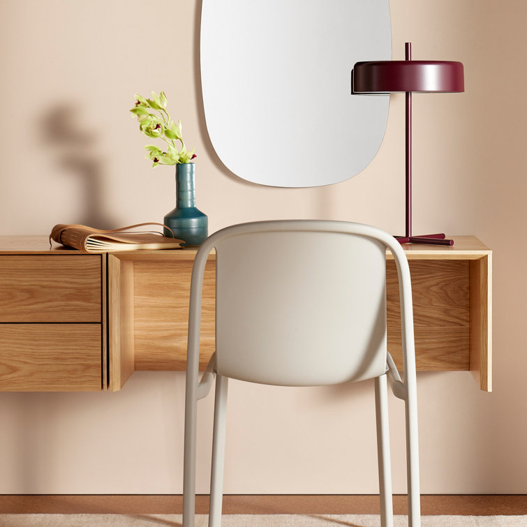 White Powder-Coated Metal LED Table Lamp