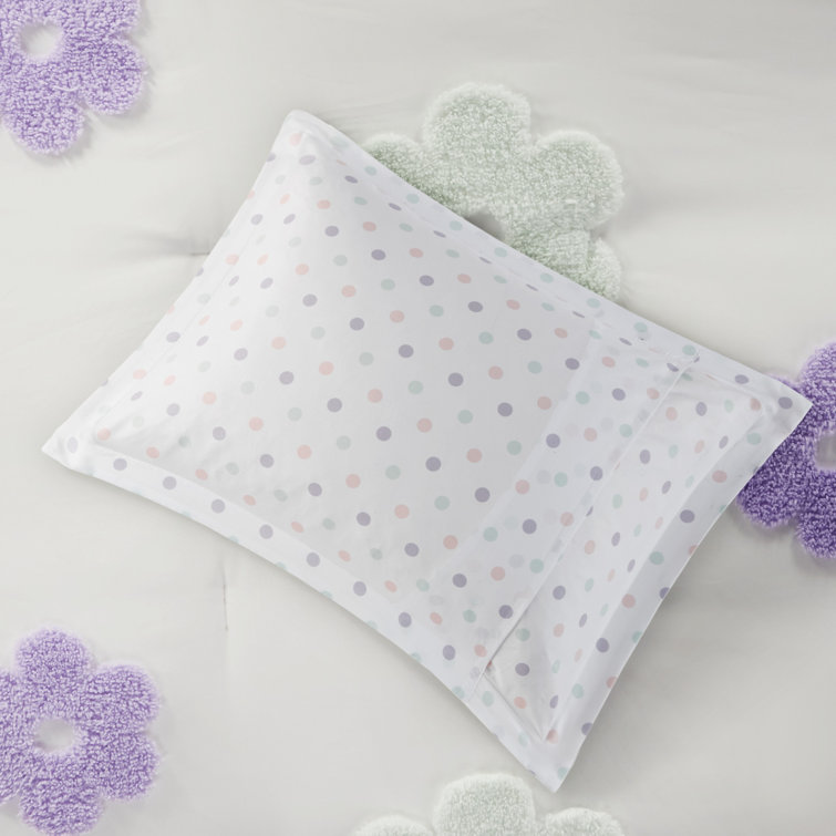 Twin Purple Microfiber Reversible Kids Comforter Set