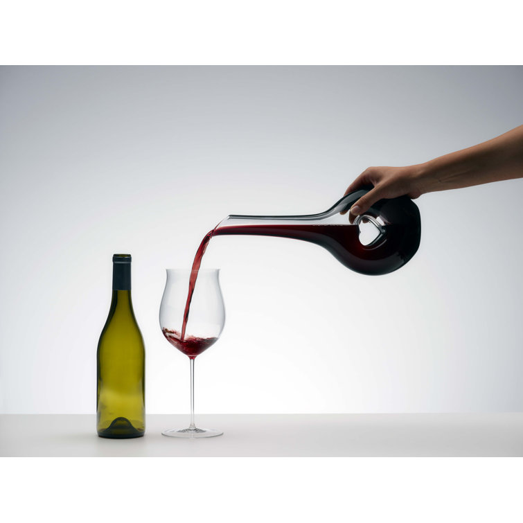 Bliss Clear Crystal Wine Decanter with Heart Design