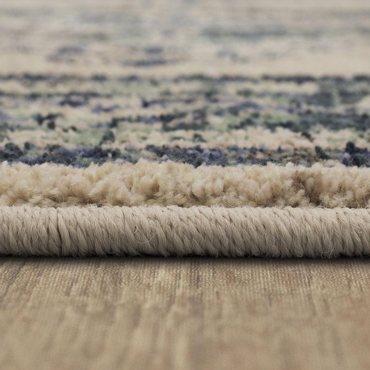 Gray Viscose Synthetic Easy Care 2' x 3' Area Rug