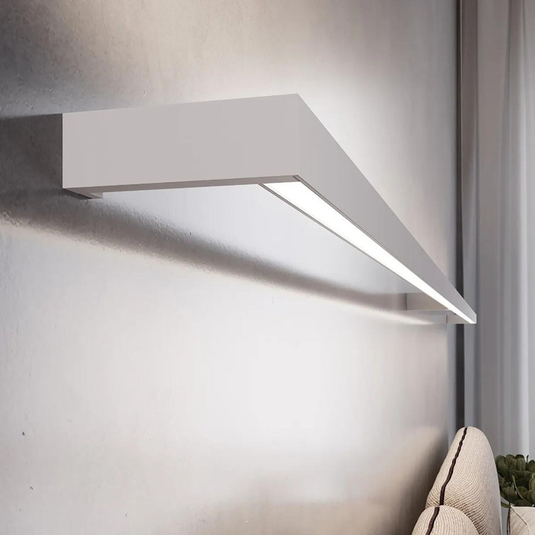 Bright Satin Aluminum Thin-Line 48" LED Sconce