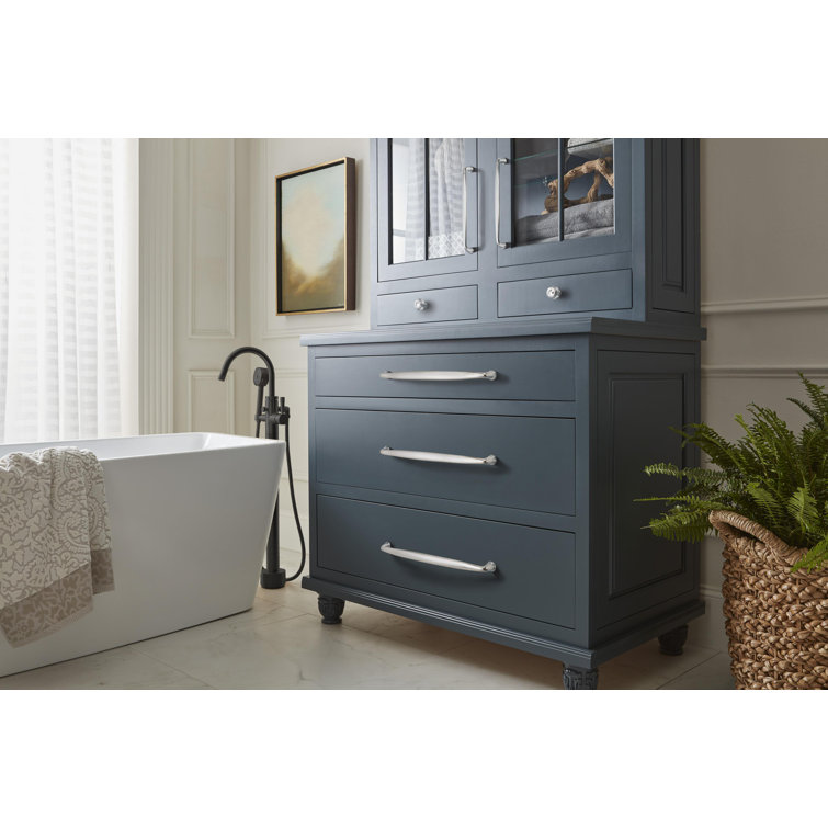 Polished Chrome 12" Modern Appliance Pull with Mounting Hardware