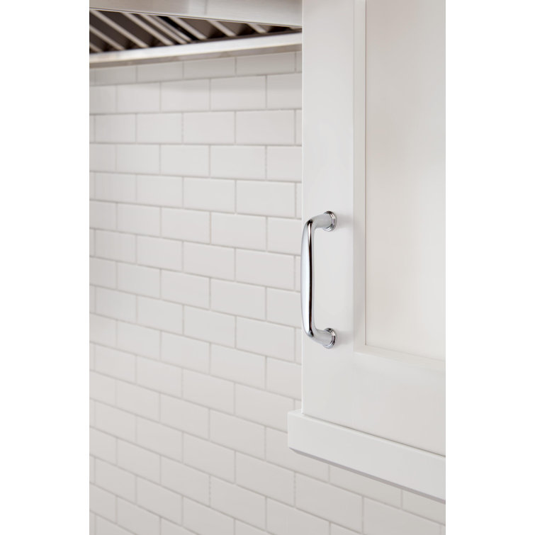 Polished Chrome 3-3/4" Cabinet Drawer Pull Bar