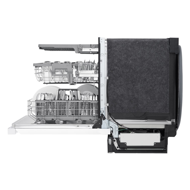 24" White Smart Front Control Dishwasher