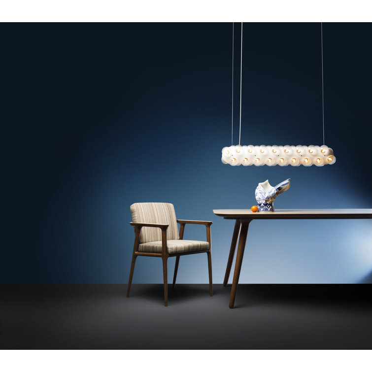 White LED Linear Island Suspension Light