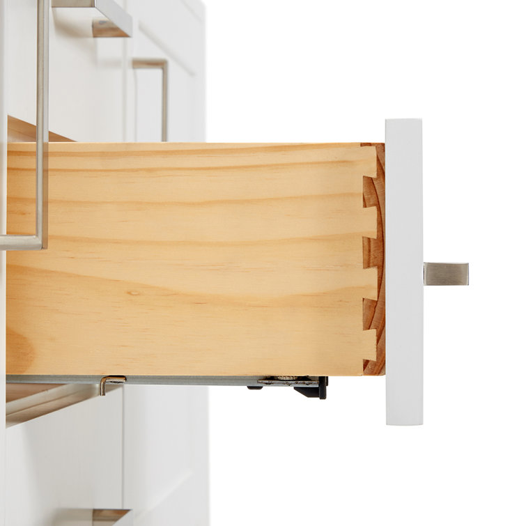 Bayhill 55'' White Solid Wood Freestanding Vanity