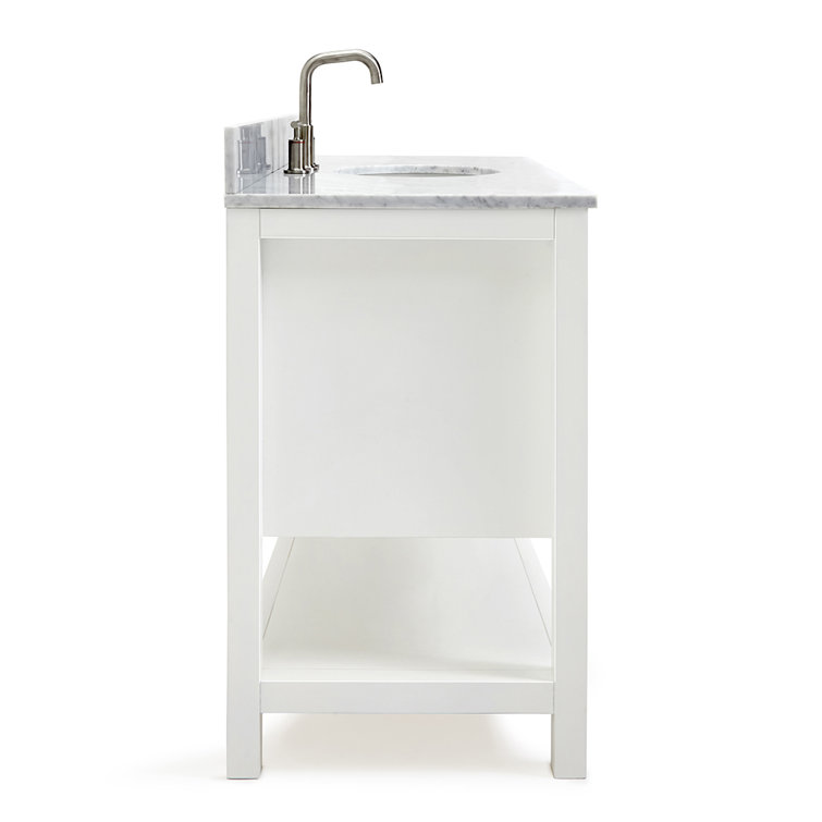 Bayhill 49'' White Marble Top Single Vanity