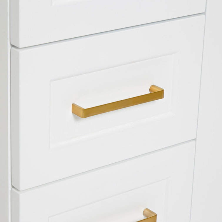 Taylor White Single Bathroom Vanity with Carrara Marble Top