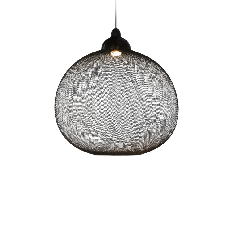 Bertjan Pot Black Globe Single-Light Aluminum Pendant