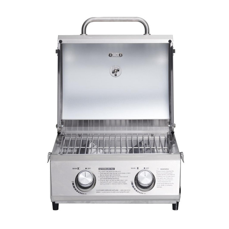 Monument Grills 22" Stainless Steel Tabletop Propane Gas Grill