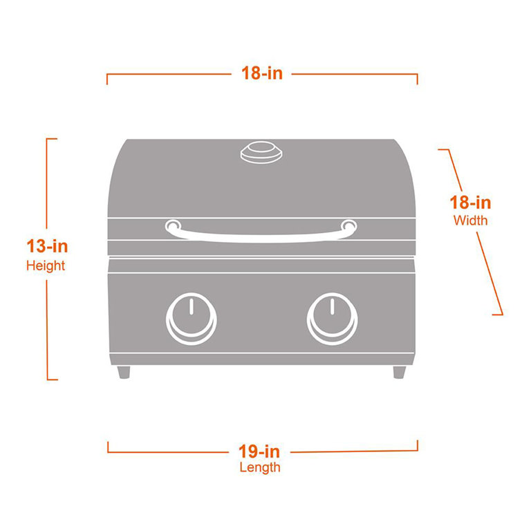 Monument Grills 22" Stainless Steel Tabletop Propane Gas Grill