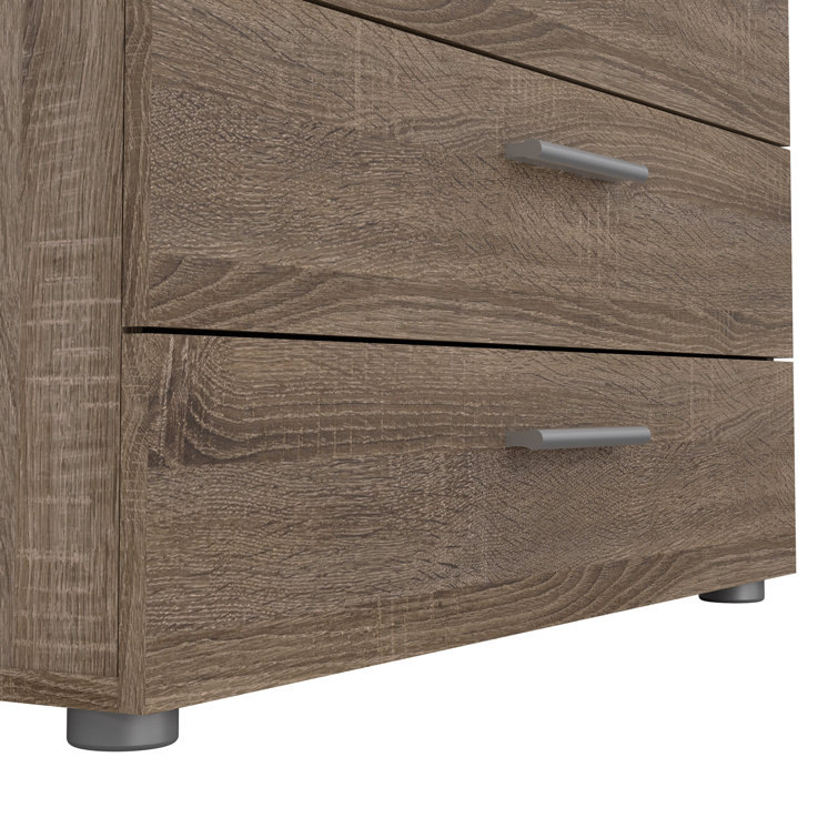 Truffle Oak 4-Drawer Chest with Sleek Contemporary Design