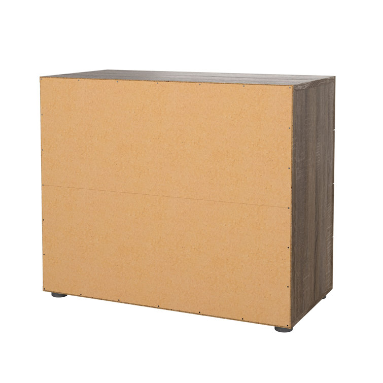 Truffle Oak 4-Drawer Chest with Sleek Contemporary Design