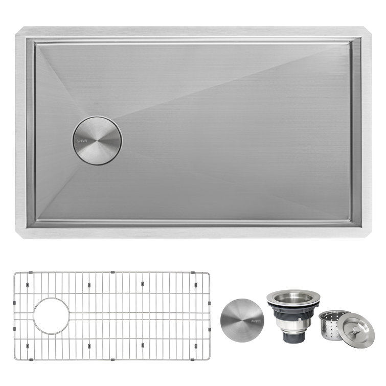 Ruvati 30-Inch Stainless Steel Single Bowl Undermount Kitchen Sink