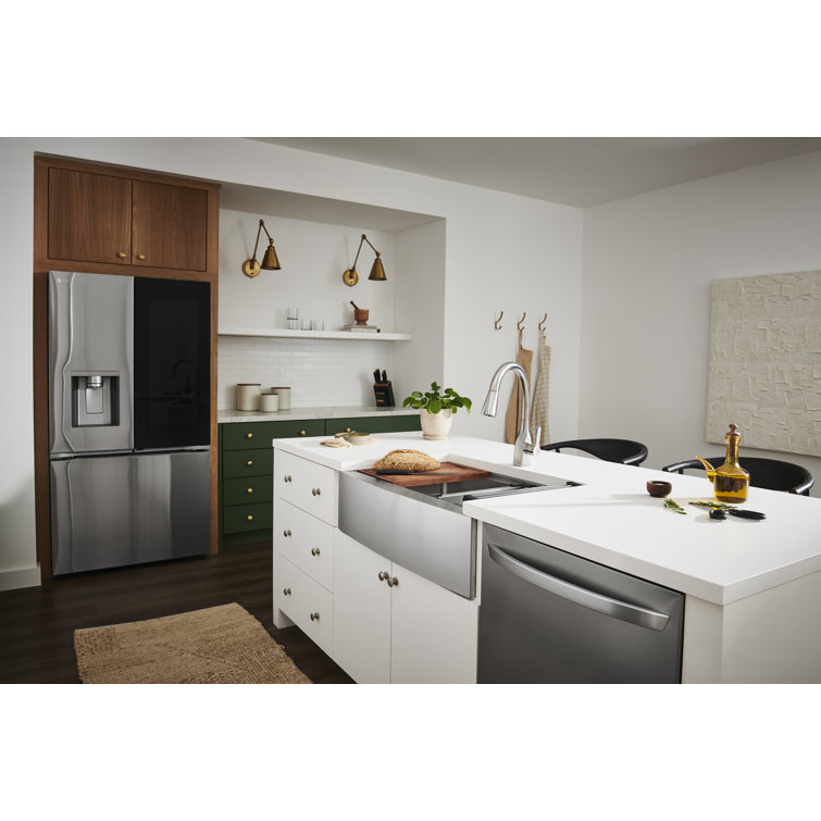 33" Stainless Steel Farmhouse Double Bowl Kitchen Sink