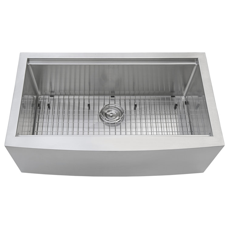 Ruvati 33" Stainless Steel Farmhouse Apron-Front Kitchen Sink