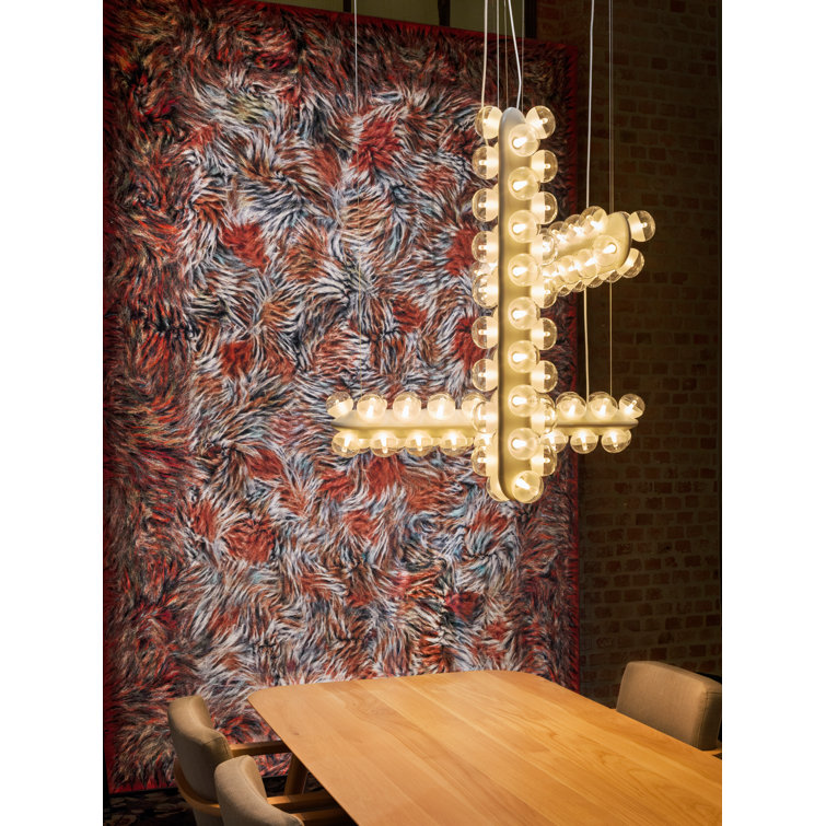 White LED Linear Island Suspension Light