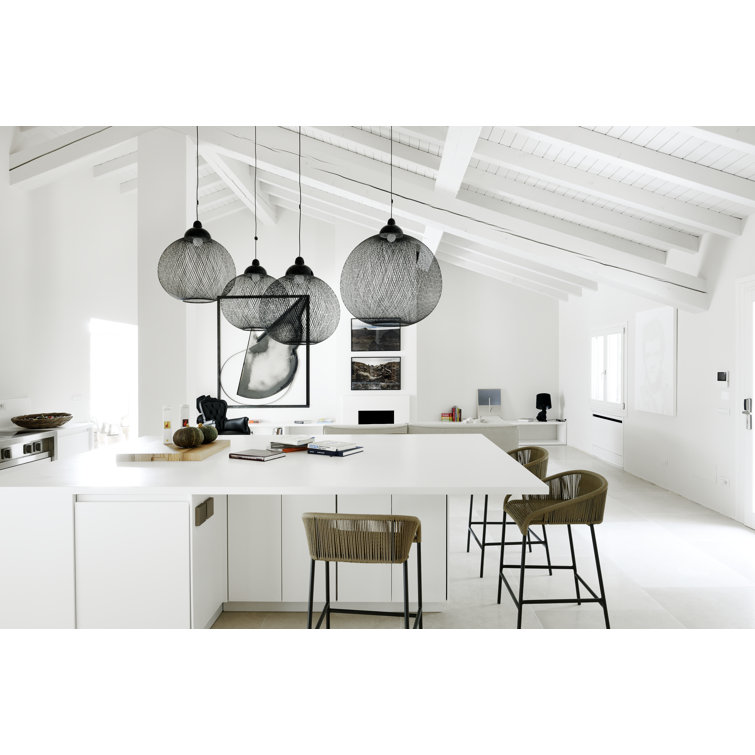 Bertjan Pot Black Globe Single-Light Aluminum Pendant