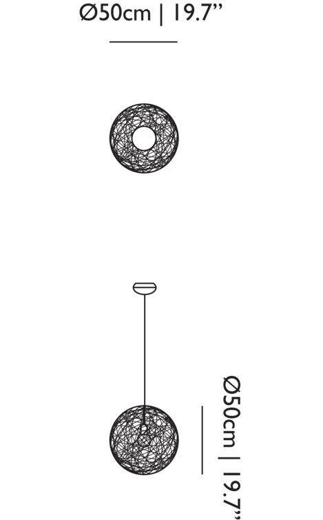 Small Black Contemporary Woven Pendant Light