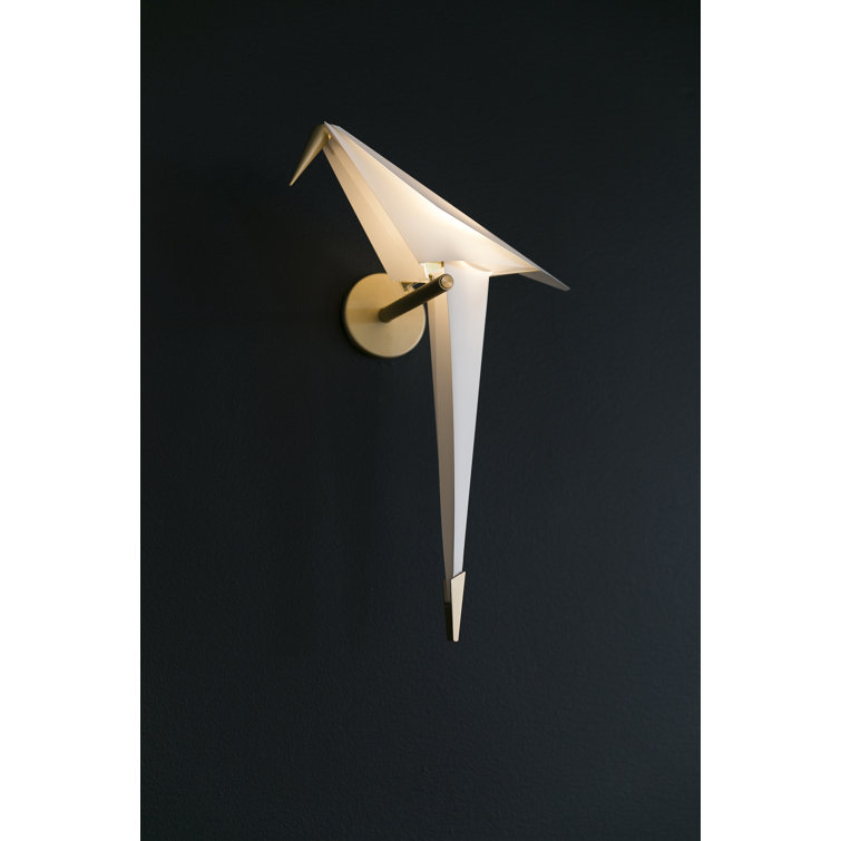 Perch Light LED Dimmable Brass Gold Sconce