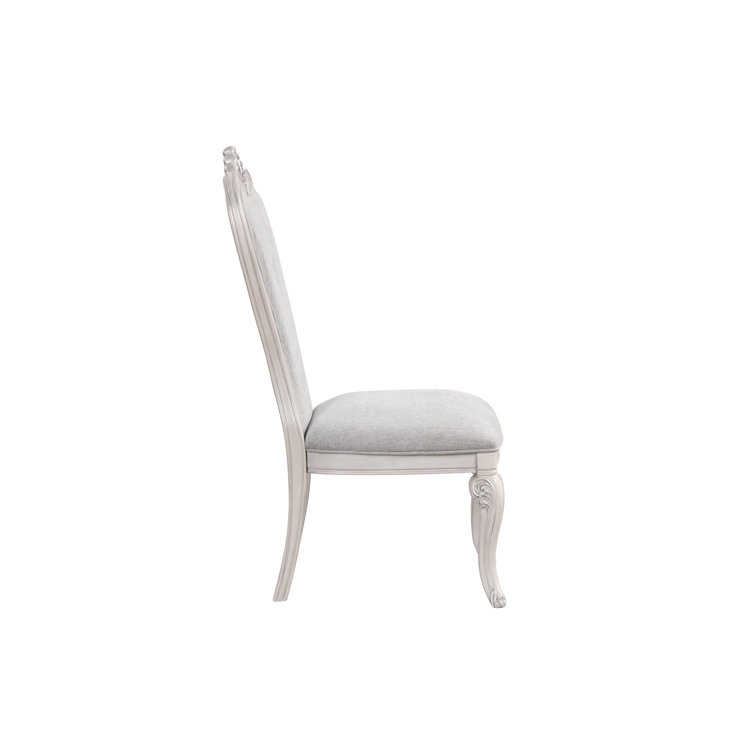 Mist Gray Velvet Upholstered Tufted Side Chair Set