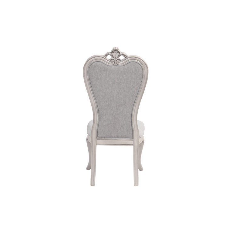 Mist Gray Velvet Upholstered Tufted Side Chair Set