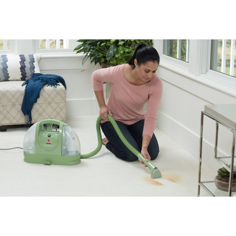 Green Portable Upholstery and Carpet Cleaner with Tools