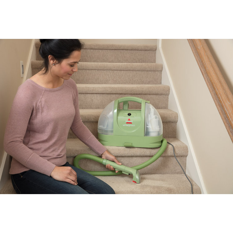 Green Portable Upholstery and Carpet Cleaner with Tools