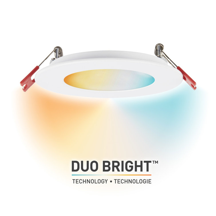 Ultra Slim Energy Star 4" White LED Canless Downlight