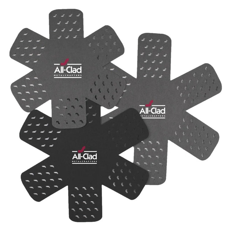 All-Clad Black and Gray Polyester Cookware Protectors Set