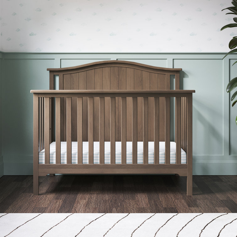 Dusty Heather Oak 4-in-1 Convertible Baby Crib