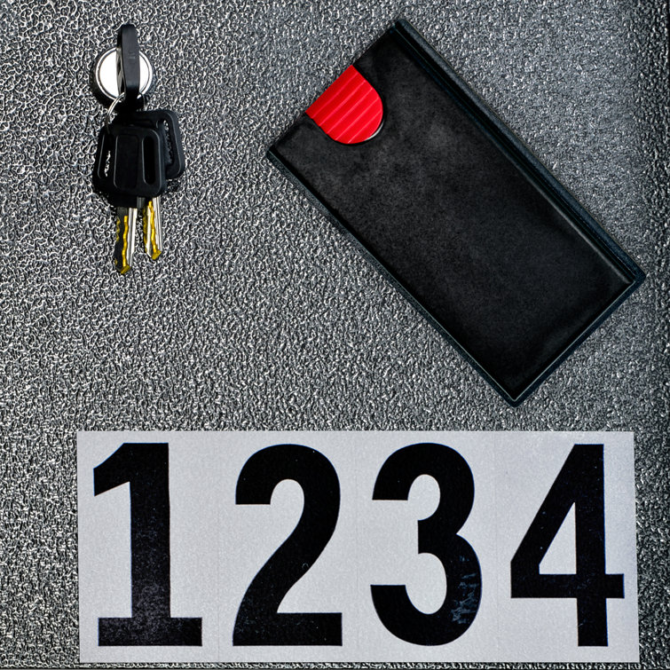 Galaxy Black Steel Lockable Wall-Mount Mailbox