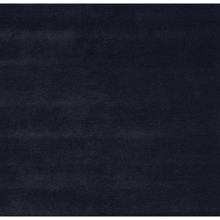 Navy and Cream Hand-Tufted Wool Area Rug, 8' x 10'