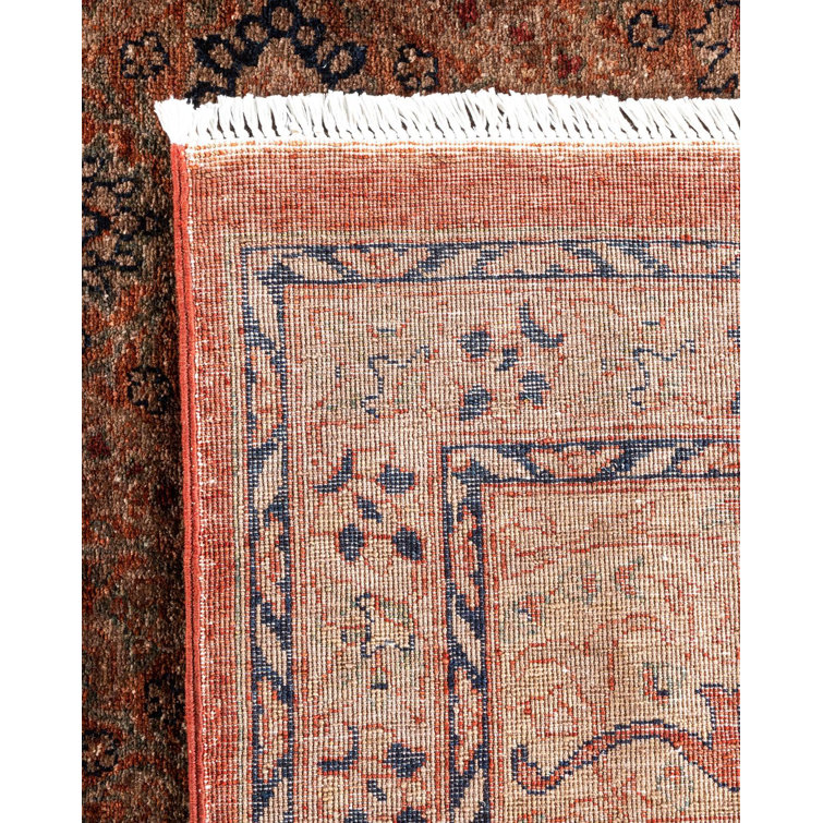 Yovela One-of-a-Kind Large Brown Hand-Knotted Wool Area Rug