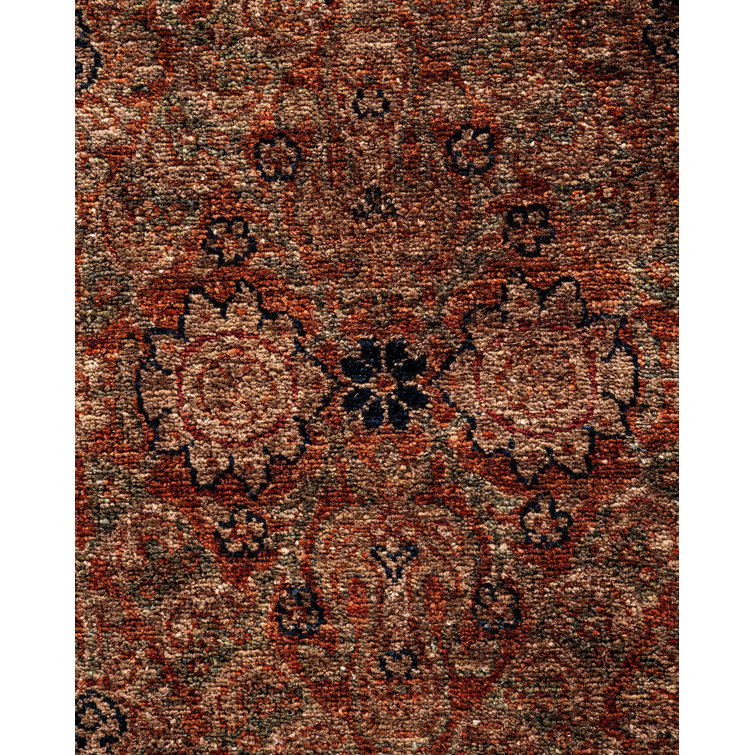Yovela One-of-a-Kind Large Brown Hand-Knotted Wool Area Rug