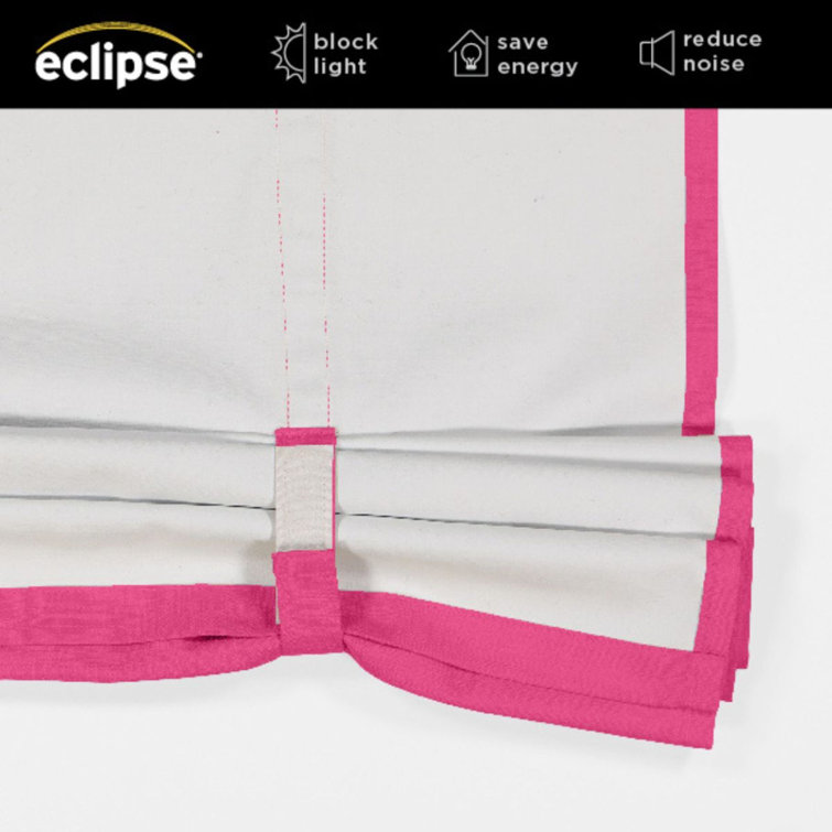 Raspberry Polyester Blackout Balloon Shade for Kitchen Window
