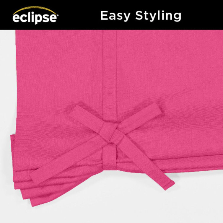 Raspberry Polyester Blackout Balloon Shade for Kitchen Window