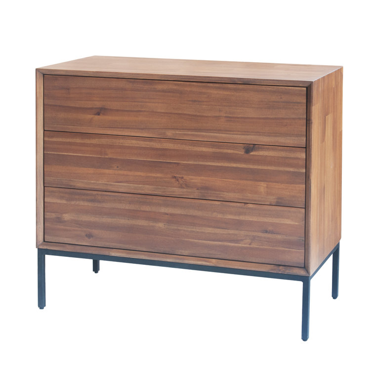 Hathaway Newton Brown 3-Drawer Industrial Chest