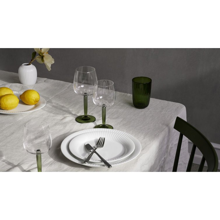 Hammershoi Green Stem Glass Wine Set, 11.8 oz